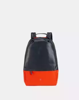 Женский кожаный спортивный рюкзак с противоугонным карманом Dudu, темно-синий