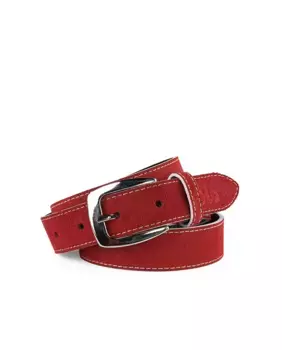 Женский красный кожаный ремень Lois