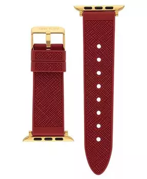 Женский красный текстурированный силиконовый ремешок, совместимый с Apple Watch 42/44/45/Ultra/Ultra 2 Anne Klein, красный