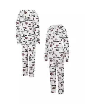 Женский кремовый костюм с капюшоном и молнией во всю длину Cincinnati Bengals Union Union Concepts Sport, слоновая кость/кремовый