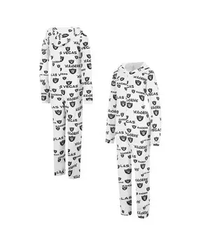 Женский кремовый костюм с капюшоном и молнией во всю длину Las Vegas Raiders Union Union Concepts Sport, бежевый