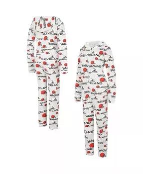 Женский кремовый костюм Union с капюшоном и молнией во всю длину Cleveland Browns Docket Concepts Sport, слоновая кость/кремовый