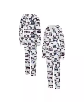 Женский кремовый костюм Union Union с капюшоном и молнией во всю длину New York Giants Docket Concepts Sport, слоновая кость/кремовый