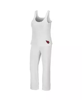 Женский кремовый топ Arizona Cardinals, уютный комплект с круглым вырезом, майка и брюки, комплект для сна WEAR by Erin Andrews