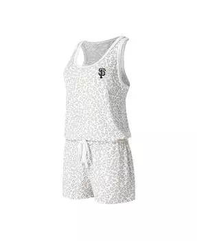 Женский кремовый трикотажный комбинезон San Francisco Giants Montana Hacci Concepts Sport