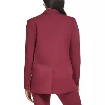 Женский креповый пиджак на одной пуговице DKNY, цвет Caberbet