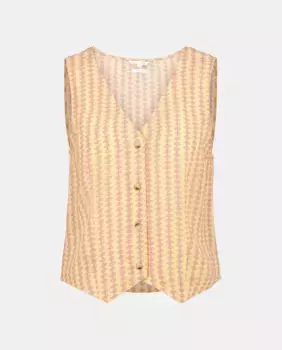Женский креповый жилет Southern Cotton, жёлтый