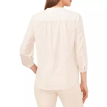 Женский крестьянский топ с V-образным вырезом металлик Vince Camuto, цвет New Ivory