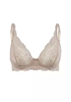 Женский кружевной бюстгальтер без косточек Sensual Secrets CALIDA, цвет Almondine