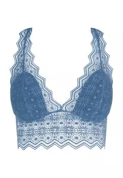 Женский кружевной бюстгальтер-борцовка с открытой спиной Georgia Passionata, цвет Storm Blue