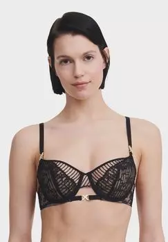 Женский кружевной бюстгальтер из тюля Txture CHANTELLE X, черный