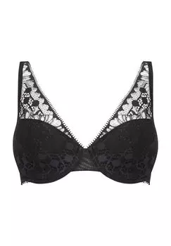 Женский кружевной бюстгальтер на косточках Day To Night с цветочным принтом CHANTELLE, черный
