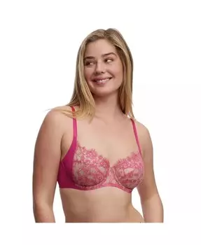 Женский кружевной бюстгальтер на косточках с полным покрытием Entice Skarlett Blue, розовый