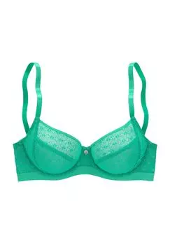 Женский кружевной бюстгальтер на косточках Tilda Charm LASCANA, зеленый