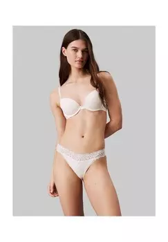 Женский кружевной бюстгальтер пуш-ап Attraction Calvin Klein, белый