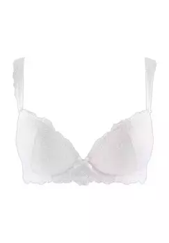 Женский кружевной бюстгальтер пуш-ап Danse des Sens с бантом Aubade, цвет Opal
