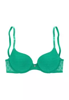 Женский кружевной бюстгальтер пуш-ап с подвеской Tilda LASCANA, зеленый
