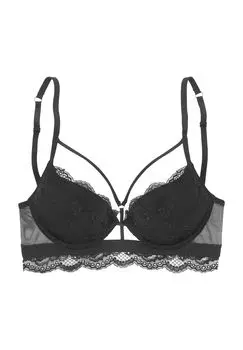 Женский кружевной бюстгальтер с эффектом пуш-ап Giulietta LASCANA, черный