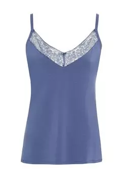 Женский кружевной топ Bonny с V-образным вырезом DesireE, синий