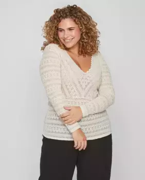 Женский кружевной топ Evoked, белый