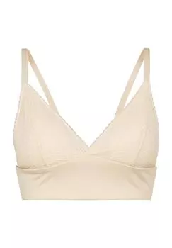 Женский кружевной треугольный бюстгальтер с однотонным кружевом для вечеринки в саду Manguun, цвет Whitecap