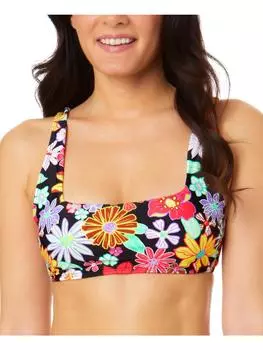 Женский купальник-бикини с цветочным принтом и квадратным вырезом Juniors Penny Lane Salt + Cove, цвет multi
