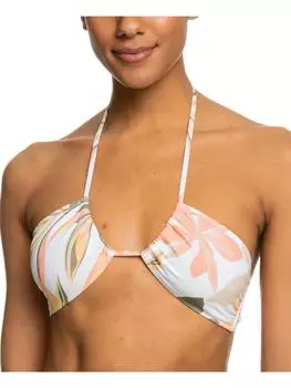 Женский купальник-бикини с цветочным принтом и съемной подкладкой для юниоров Roxy, цвет bright white subtly salty