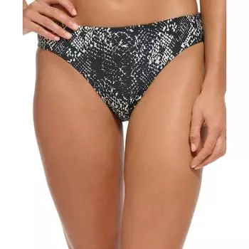 Женский купальник-бикини Snake, раздельные плавки DKNY, черный/белый