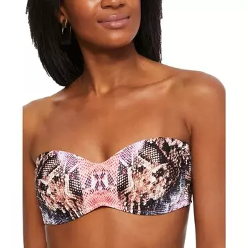 Женский купальник-бикини со змеиным узором Bar III, мультиколор