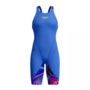 Женский купальник для плавания LZR Ignite Kneeskin Speedo, синий