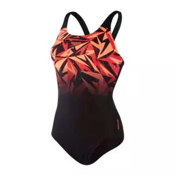 Женский купальник для плавания Placement Muscleback 1Pc Speedo, красный