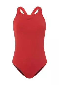 Женский купальник Eco Endurance+ Medalist с высоким вырезом и борцовской спиной speedo, цвет Fed Red