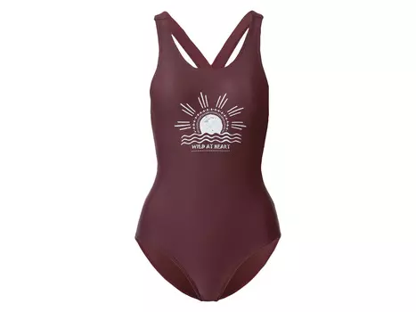 Женский купальник esmara, качество, простое в уходе, бордовый