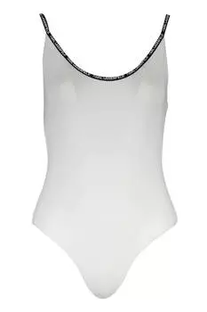 Женский купальник Karl Lagerfeld Beachwear слитный однотонный, белый