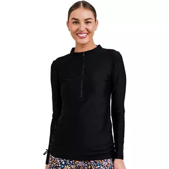 Женский купальник Nora с молнией до половины Calypsa LLC, черный