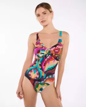 Женский купальник ROMINA Basic Foam с чашкой B и регулируемыми бретелями Red Point, мультиколор