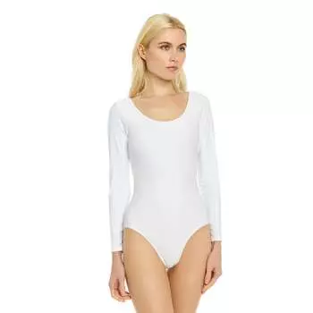 Женский купальник с длинным рукавом Leveret, белый