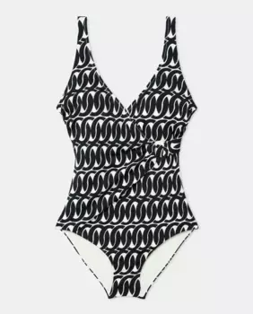 Женский купальник с перекрещивающимся вырезом nfasis, черный