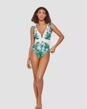 Женский купальник с принтом без косточек Gisela, мультиколор