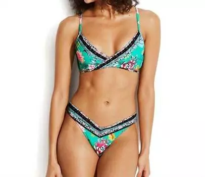 Женский купальник Seafolly, зеленый