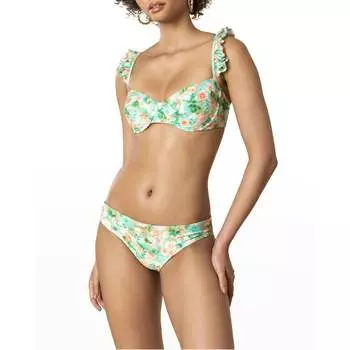 Женский купальник Shoshanna, цвет watercolor green/coral