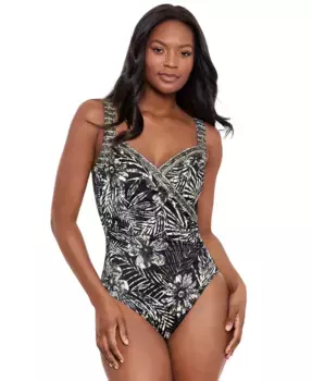 Женский купальник Zahara Sanibel с чашками на косточках Miraclesuit, черный