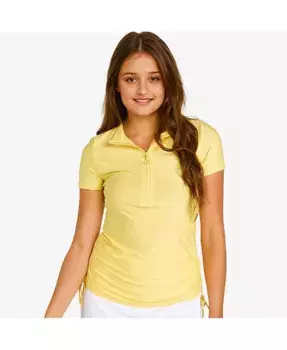 Женский купальный топ Adele с полузастежкой Calypsa, желтый