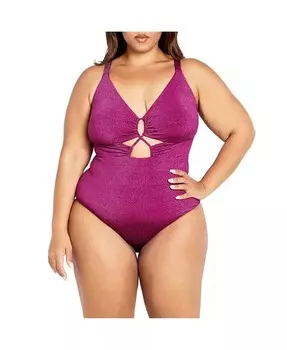 Женский кусок пальмового люрекса CITY CHIC, розовый