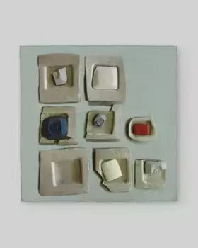 Женский квадратный шарф из шелка с меловым принтом Adolfo Dominguez, светло-серый