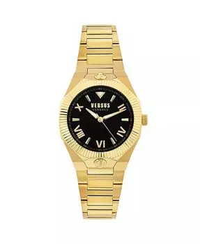 Женский кварцевый браслет Echo Park на три руки, золотистый, из нержавеющей стали, 36 мм Versus Versace, золото