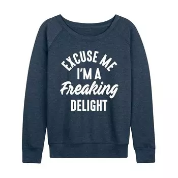 Женский легкий свитшот из френч терри A Freaking Delight Licensed Character, цвет Heather Indigo