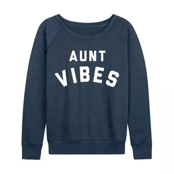Женский легкий свитшот из френч терри Aunt Vibes Licensed Character, цвет Heather Indigo