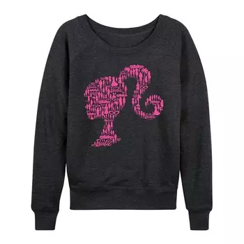 Женский легкий свитшот из френч терри Barbie Lifestyle Licensed Character, цвет Heather Charcoal