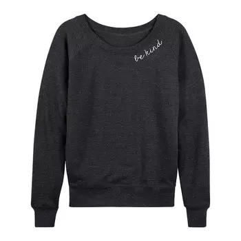 Женский легкий свитшот из френч-терри Be Kind Licensed Character, цвет Heather Charcoal